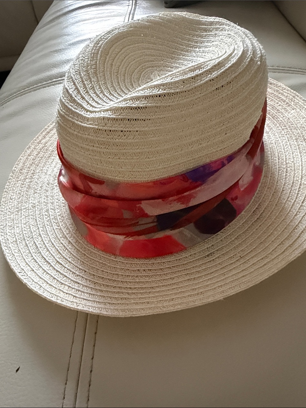 Eugenia Kim Natural Straw Hat with Black Trim